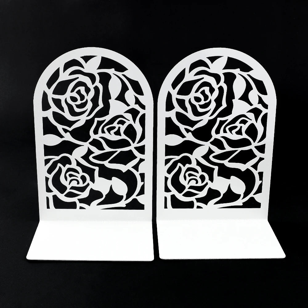 2Pcs Rose Book Ends