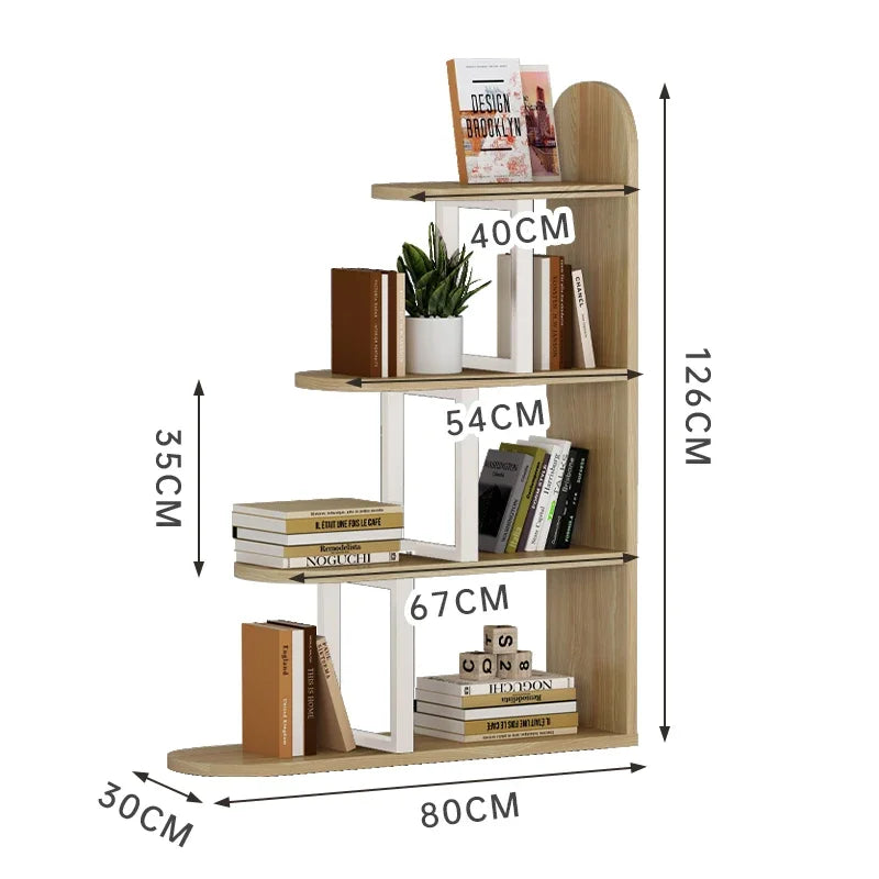 Furniture Book Shelf Wooden Storage Display Stand Organizer
