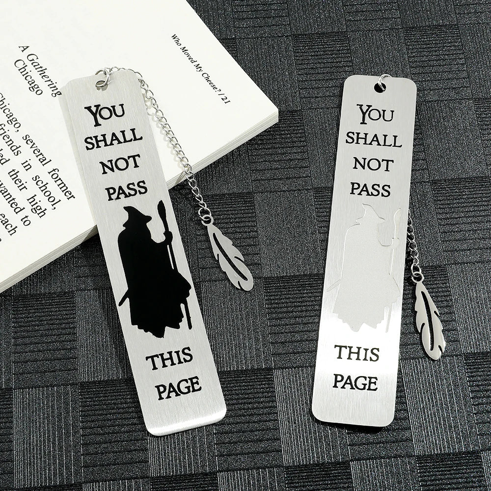 Witch Warning Book Mark - Metal Bookmark