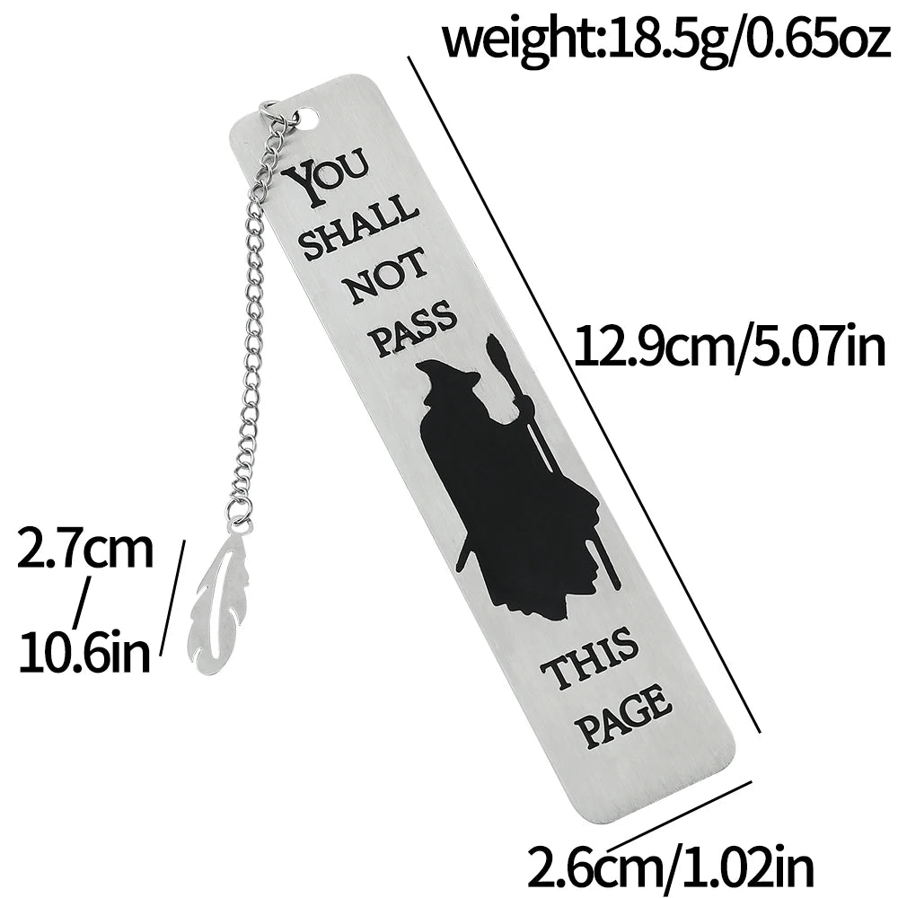 Witch Warning Book Mark - Metal Bookmark