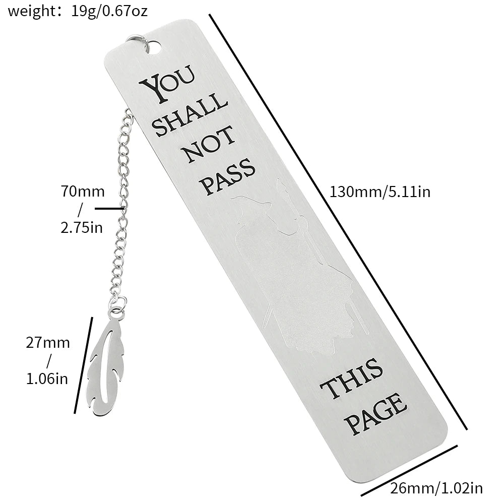 Witch Warning Book Mark - Metal Bookmark