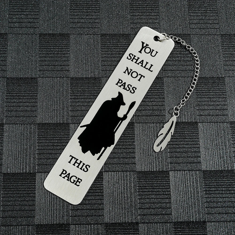 Witch Warning Book Mark - Metal Bookmark