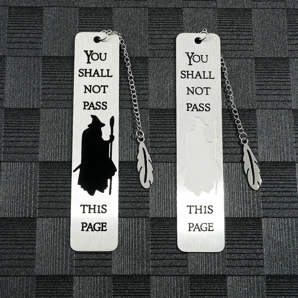 Witch Warning Book Mark - Metal Bookmark