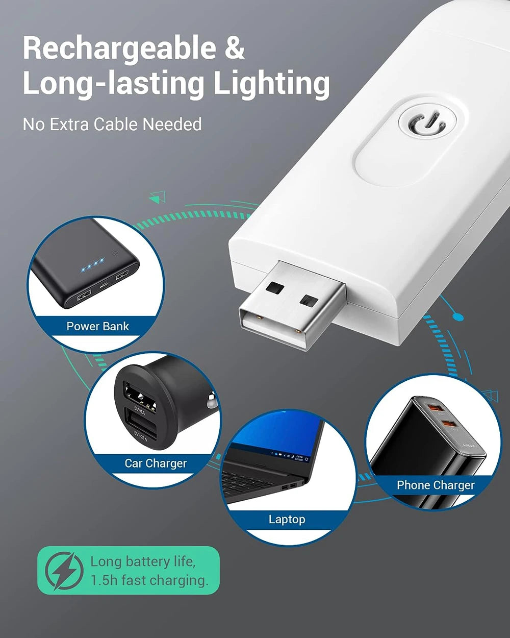 USB Rechargeable Book Reading Light