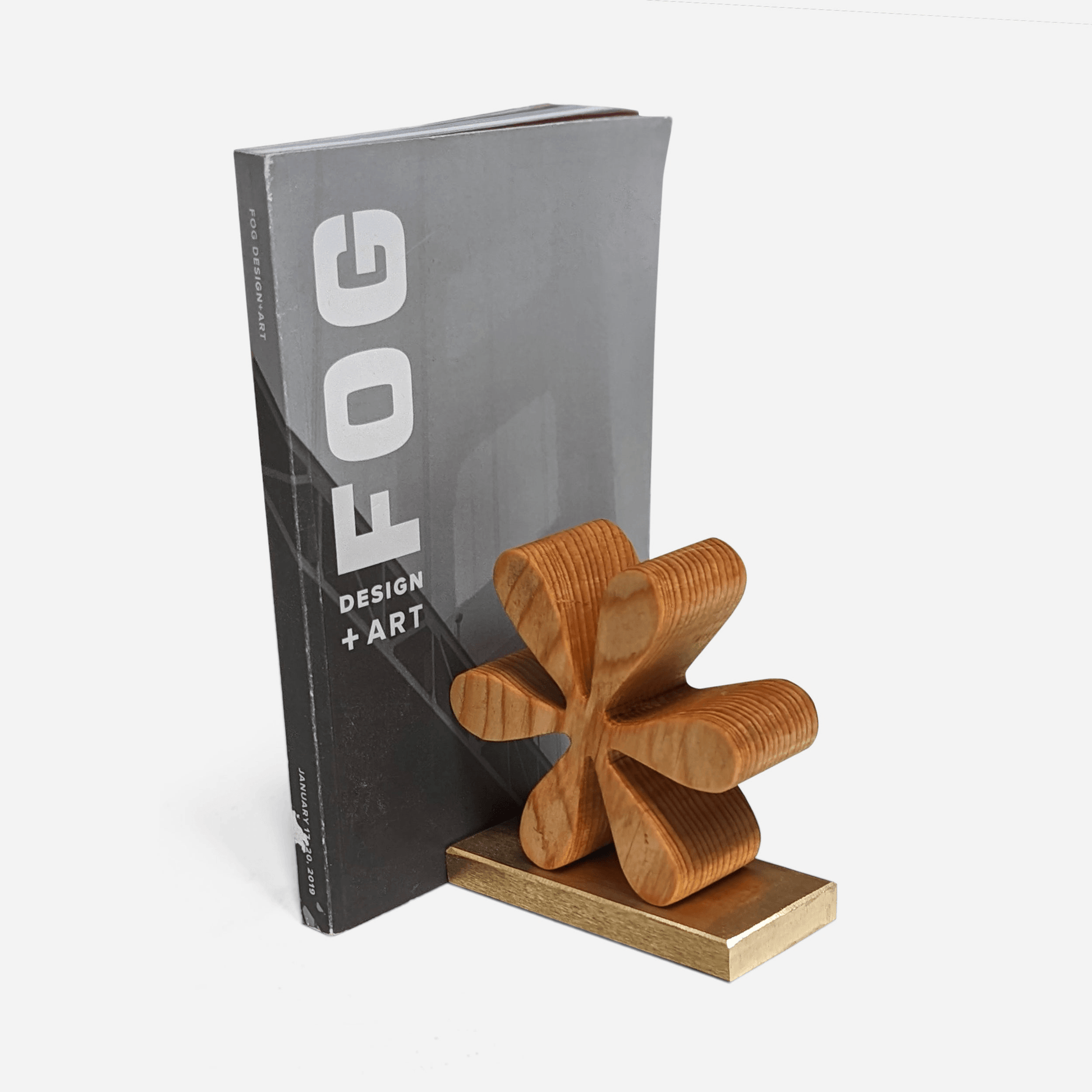 Asterisk Reclaimed Wood Bookends-5