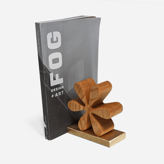 Asterisk Reclaimed Wood Bookends-1