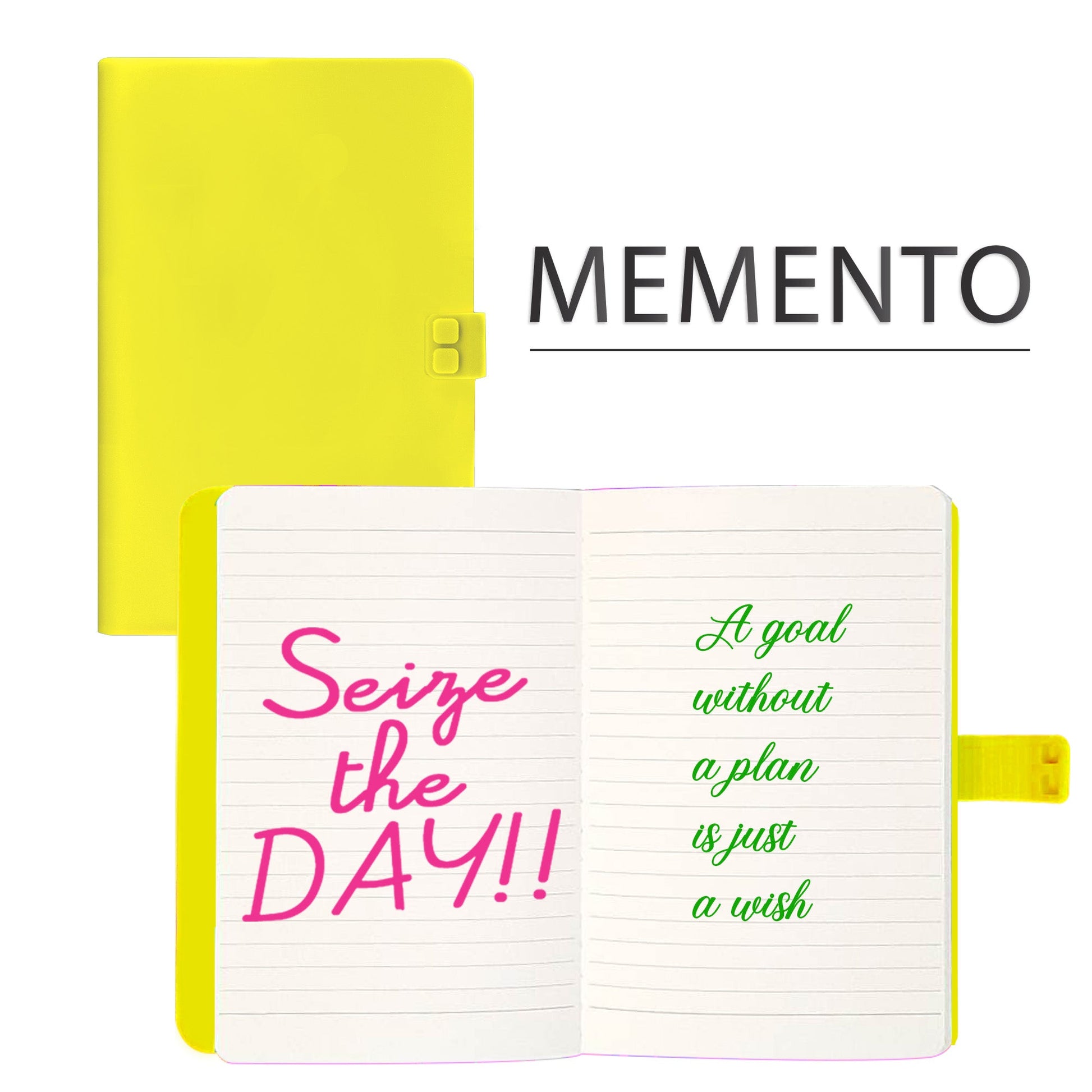 WAFF Memento Journal - Large Yellow-1
