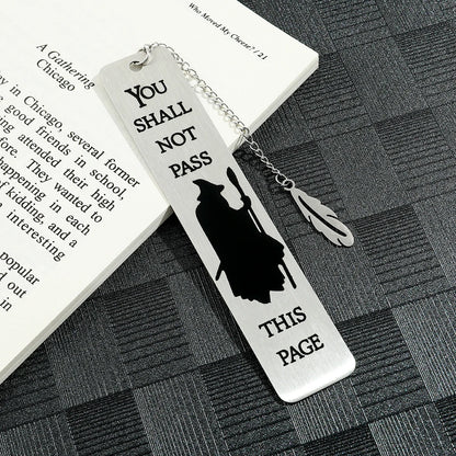 Witch Warning Book Mark - Metal Bookmark