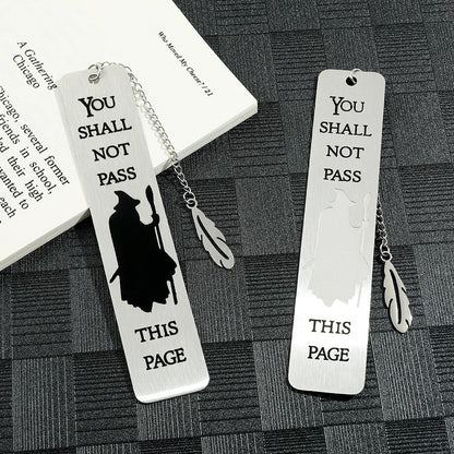 Witch Warning Book Mark - Metal Bookmark