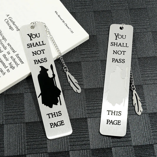 Witch Warning Book Mark - Metal Bookmark