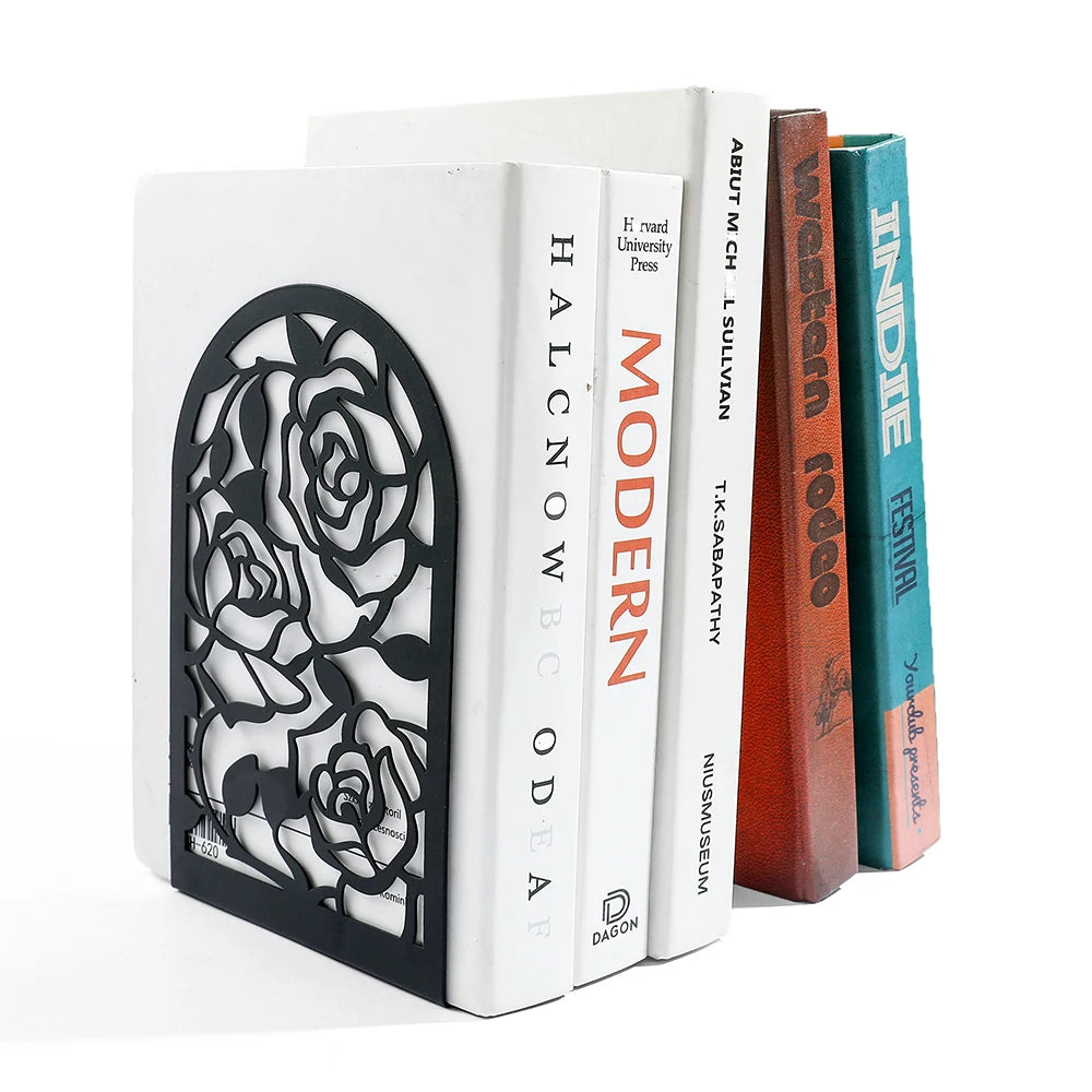 2Pcs Rose Book Ends