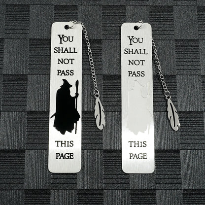 Witch Warning Book Mark - Metal Bookmark