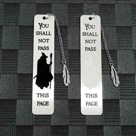 Witch Warning Book Mark - Metal Bookmark