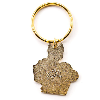 The Book Was Better (Cornish Rex Cat) Keychain-3